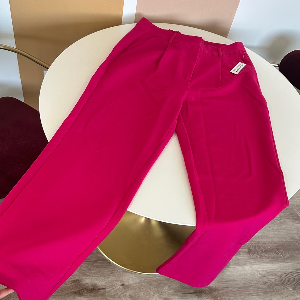 Women’s hot pink trouser pants